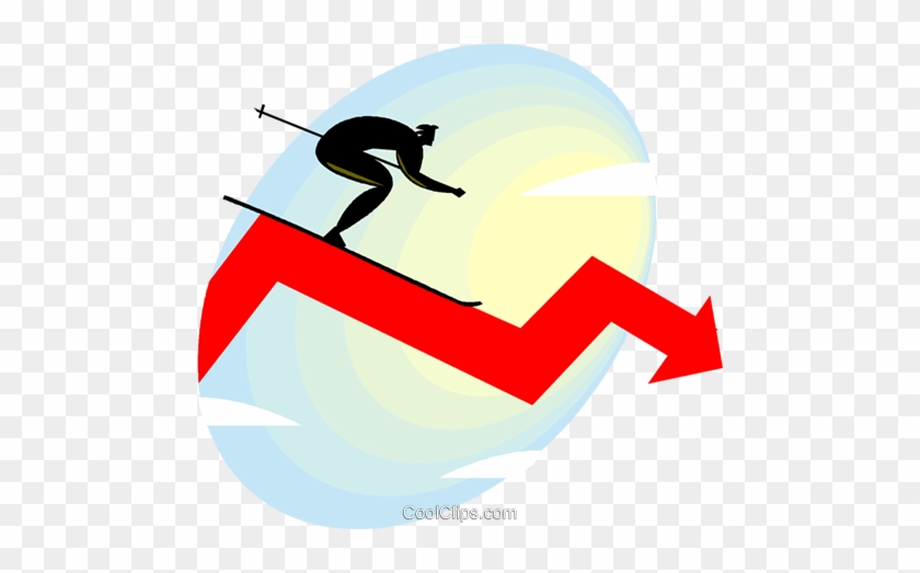 Downhill Skier On A Chart Royalty Free Vector Clip - Piste Stroke Trial #1357107