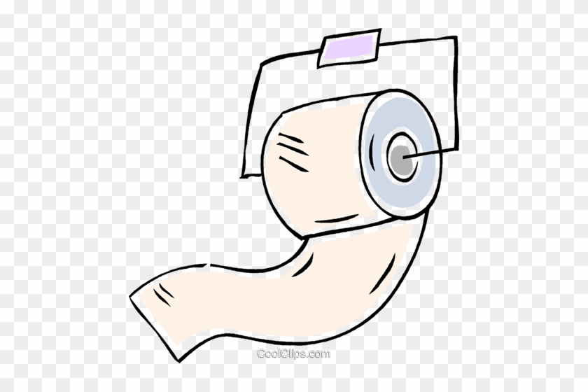Toilet Paper Royalty Free Vector Clip Art Illustration - Clipart Carta Igienica #1357164