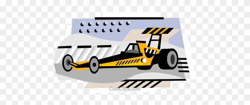 Drag Racing Royalty Free Vector Clip Art Illustration - Car #1357167