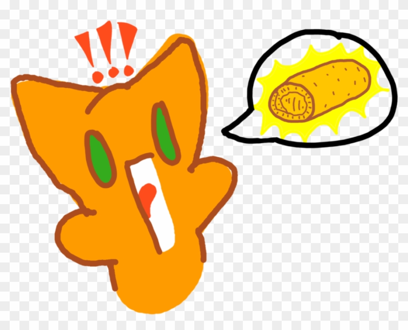 Cartoon Yellow Food Transprent Png Free - Clip Art Egg Roll #1357170