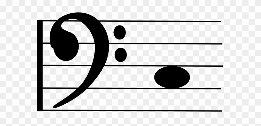This Free Clip Arts Design Of Middle C On Bass Cleff - This Free Clip Arts Design Of Middle C On Bass Cleff #1357227