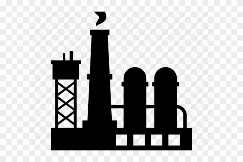 Industrial Clipart Business Industry - Silhouette Factory Clipart Png #1357293