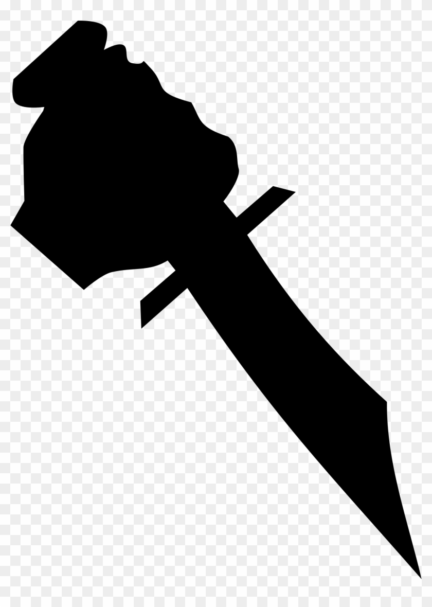 Silhouette Knife Stabbing Logo - Stab Silhouette #1357320