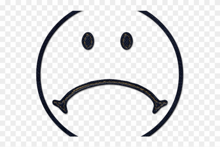 Depressed Face Clipart - Smile Sad Face Black And White #1357668