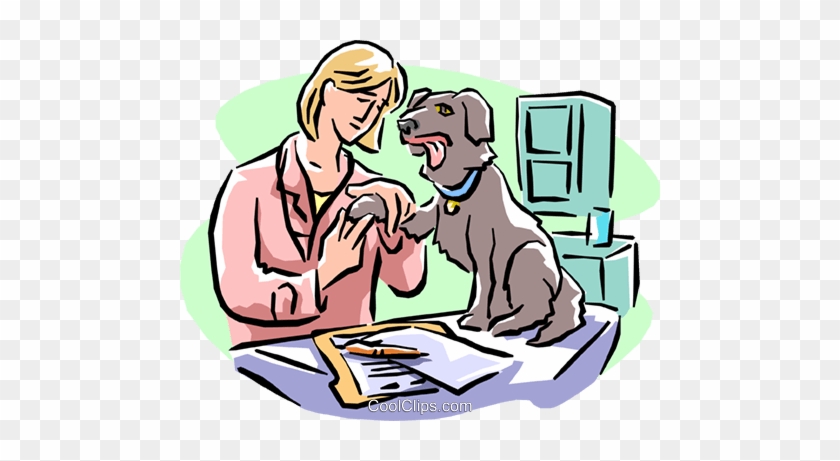 Veterinary Royalty Free Vector Clip Art Illustration - Dog Nail Trim Clip Art #1357734
