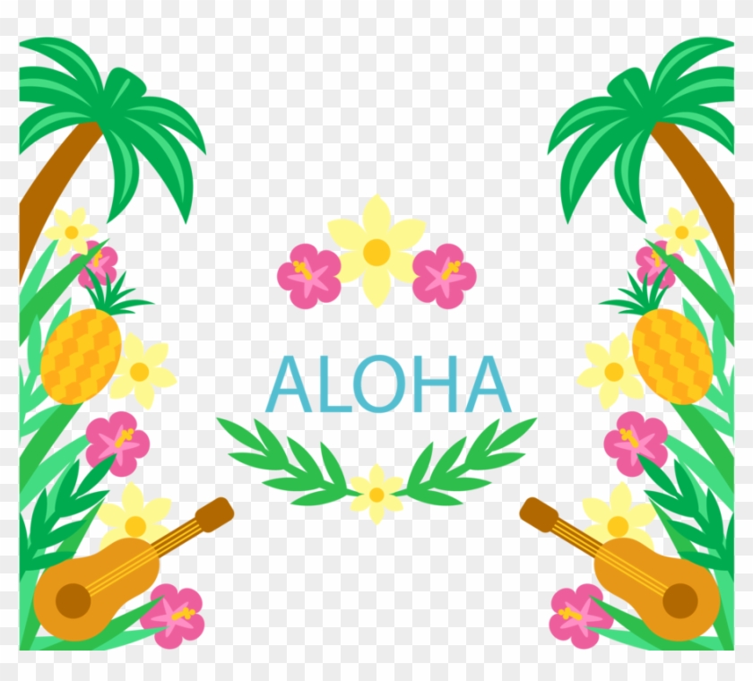 Clipart Resolution 2400*2400 - Hawaiian Photo Booth Frame #1357805