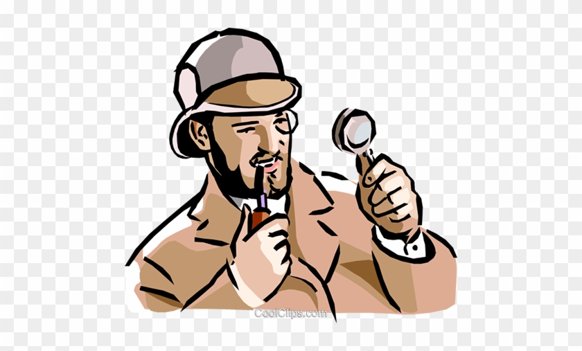 Investigator Royalty Free Vector Clip Art Illustration - Detective Images Clip Art #1357844