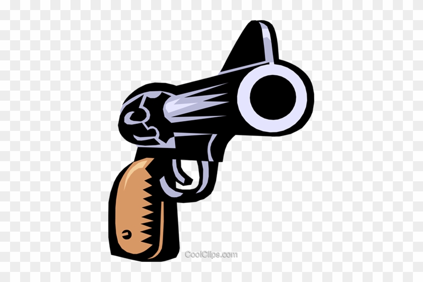 Hand Gun Royalty Free Vector Clip Art Illustration - Mattel Bounce-off #1357866