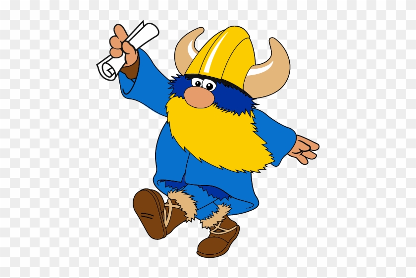Fall 2018 Commencement - Viking With A Graduation Cap #1357943