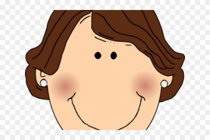 Ear Clipart Girl - Cartoon Clipart Woman Faces #1358025