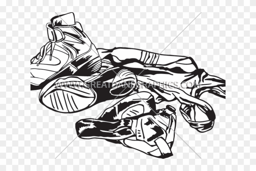 Wrestler Clipart Wrestling Equipment - Wrestling Headgear And Shoes Logo #1358032