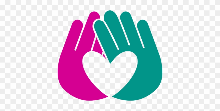 Rise Up Against Bullying - Two Hands Making A Heart Logo #1358043