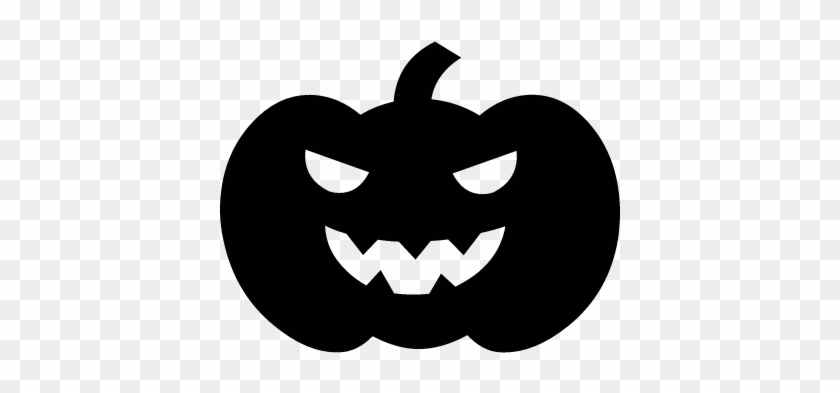 Horror Pumpkim Face Vector - Шаблон Тыквы На Хэллоуин #1358094