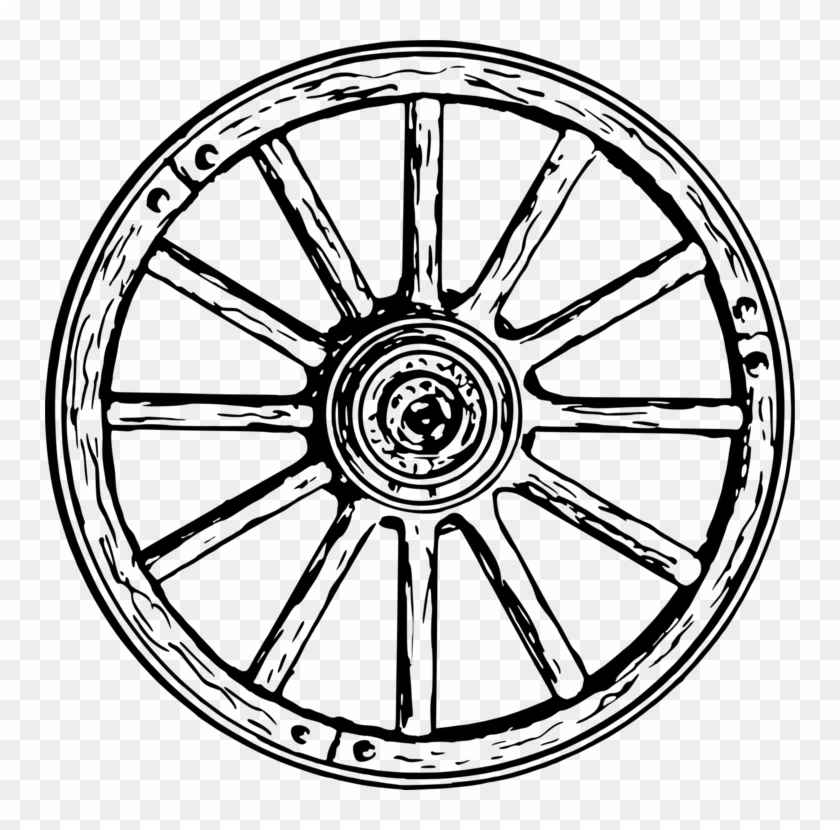 Wagon Wheel Drawing Computer Icons - Clipart Wagon Wheel #1358124