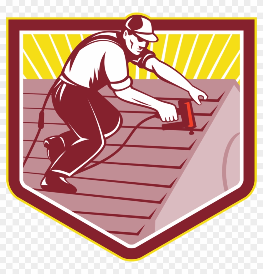 Roofing Clipart Roof Shingle Roofer Clip Art - Roofer Vector #1358236