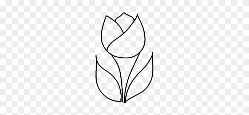 Clipart Drawing Tulip Step By - Drawing #1358281