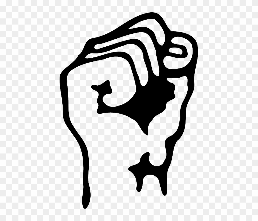 The Clenched Fist Says It All Right - Power Clipart Png #1358538