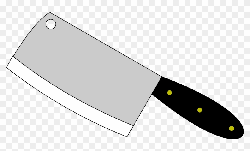 Butcher Knife Cleaver Kitchen Knives - Butcher Knife Png Clip Art #1358599