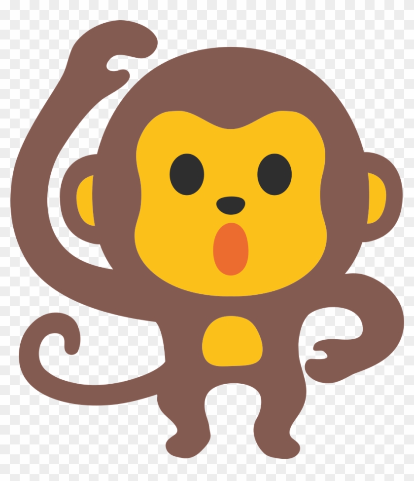 File Emoji U1f412 Svg Wikimedia Commons Free Clip Art - 🐒 Emoji #1358921