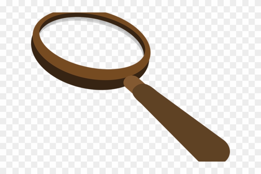 Loupe Clipart Lupa - Brown Magnifying Glass Clipart #1358939