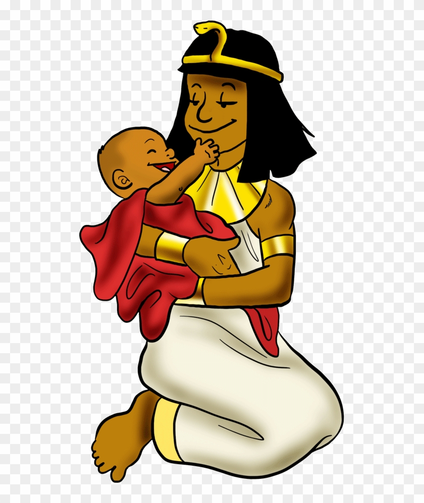 Moses Clipart Moshe - Pharaoh's Daughter Moses Cartoon #1358999