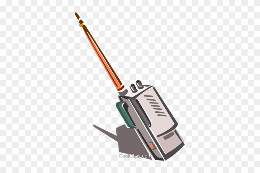 Walkie Talkies Royalty Free Vector Clip Art Illustration - Chainsaw #1359166
