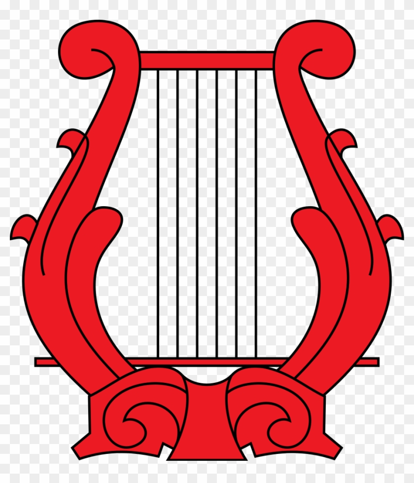 Harp Clipart Heraldic - Coat Of Arms Lyre #1359207