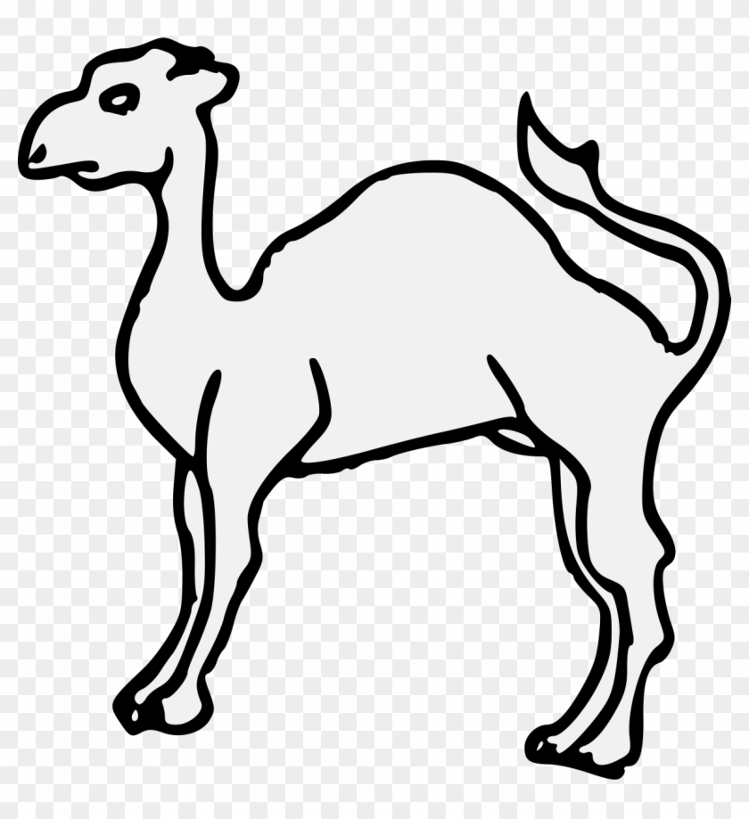 Drawn Camel Heraldic - Clip Art #1359217