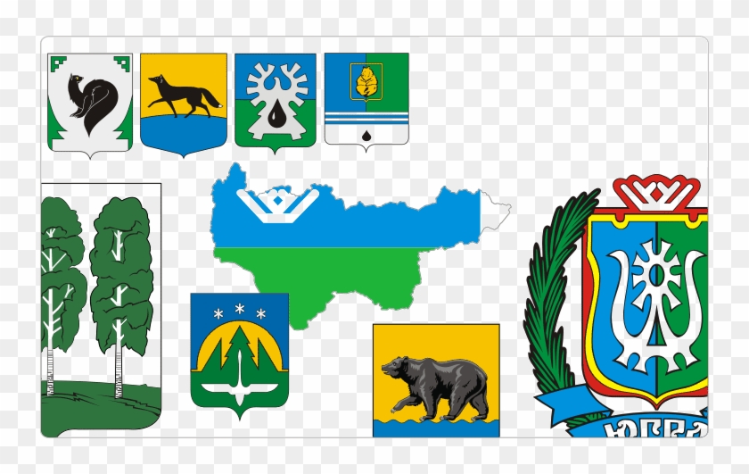 Heraldry Of Khantia-mansia - Ханты Мансийск Вектор #1359241