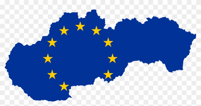 Slovakia Member State Of The European Union Map Flag - Slovakia Vector Map #1359510