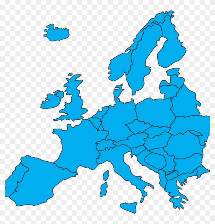 Map Of Europe Clip Art Free Clipart European Map Netrat - Europe Map Vector Png #1359514