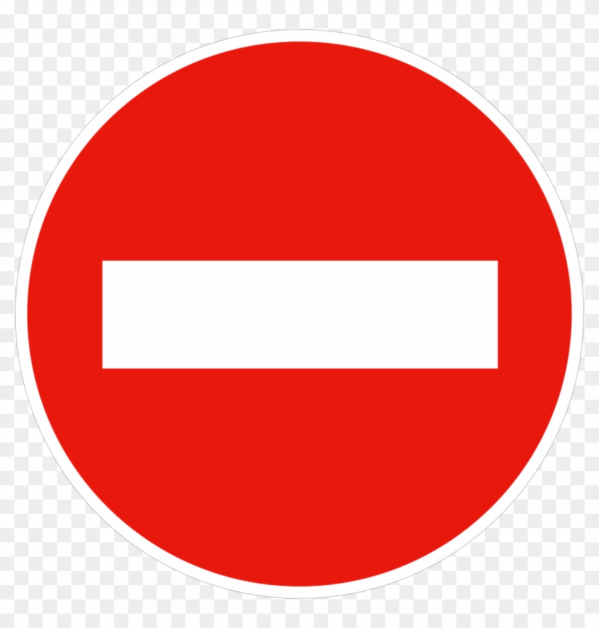 And You Might Guess The Next One Means Something Similar, - Red Road Sign Png Round #1359610