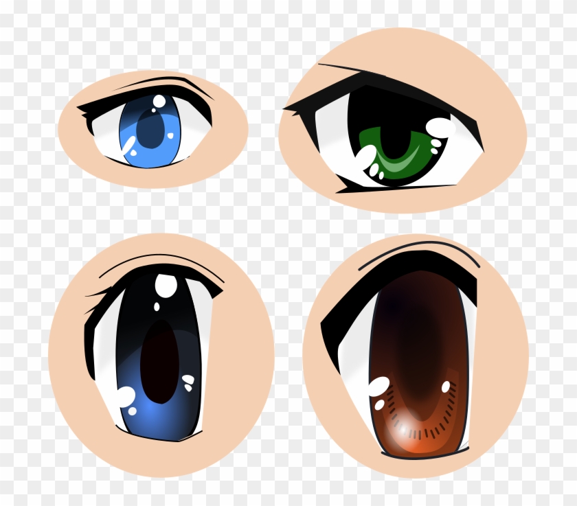 Clip Art Library Library Eyes Images Cc By - Vector Anime Eyes #1359885