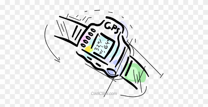 Gps/watch Royalty Free Vector Clip Art Illustration - Gps/watch Royalty Free Vector Clip Art Illustration #1359888