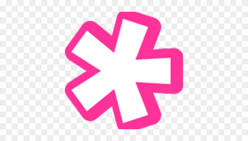 Pink Asterisk - Pink Asterisk Clip Art #1360156