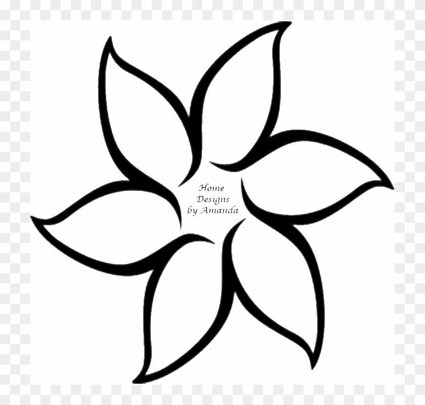 Flower Templates For Kids Log In - Flower Outline #1360206