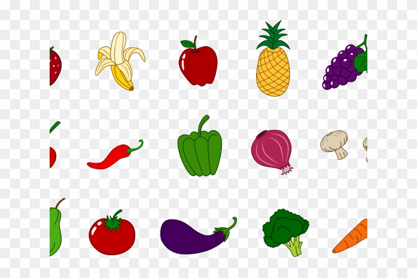 Vegetable Clipart Vegetable Platter - Health Fruit And Vegetables Clip Art #1360214