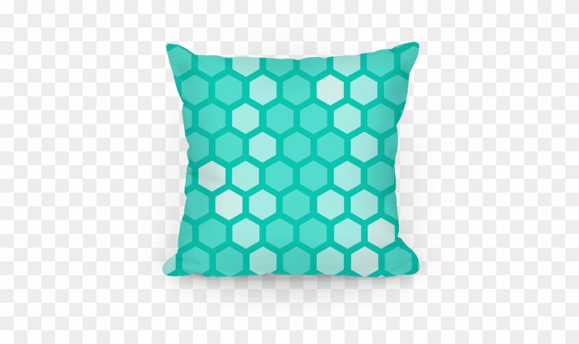 Large Teal Geometric Honeycomb Pattern Pillows Human - Hexagon2 Black Marble & Bron Note Cards (pk Of #1360226
