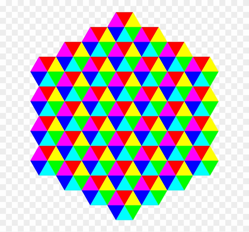 Hexagonal Clip Art Download - Triangle Tessellation #1360260