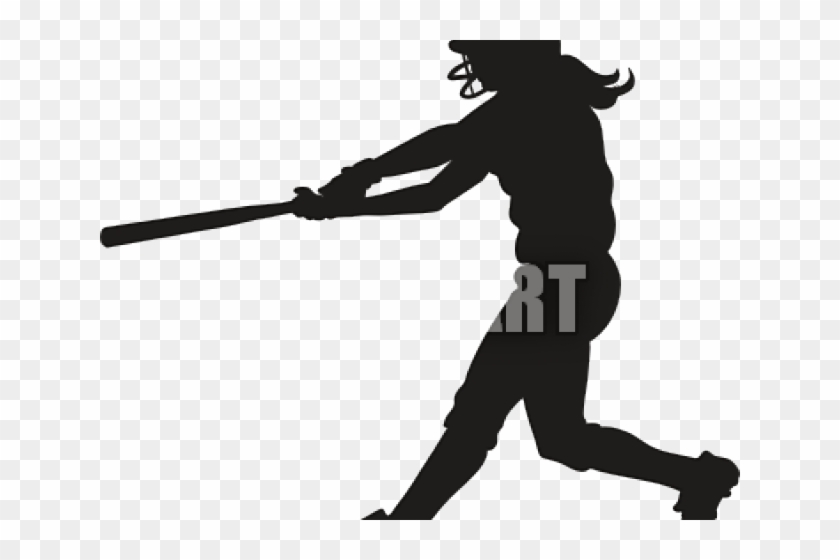 Pitcher Clipart Softball - Silhouette Girls Softball Clipart #1360387