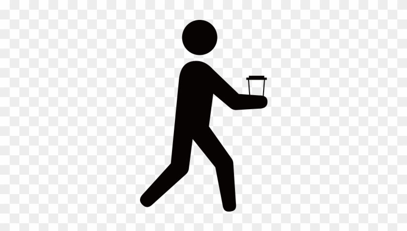 To Go - Walking Person Icon Png #1360496