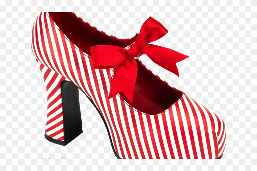Sneakers Clipart Lady Sandal - Candy Cane Shoes #1360617