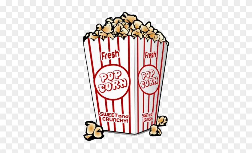 Movie Theatre Clip Art - Movie Popcorn Throw Blanket #1360788