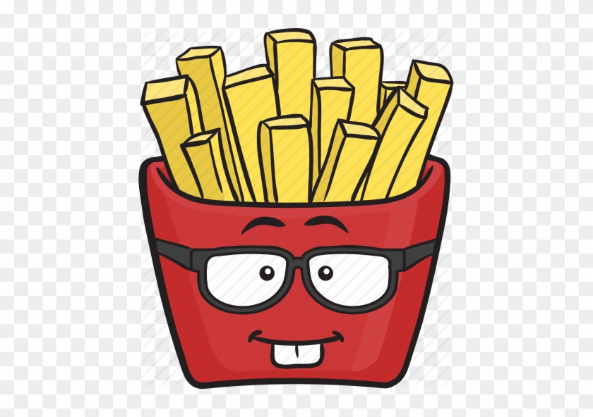 Emoji Fast Food French Fry Icon - French Fries Cartoon #1360791