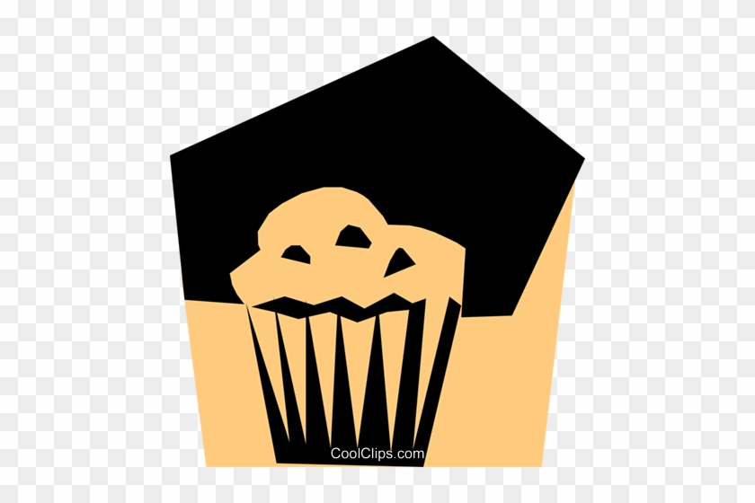 Woodcut Muffin Royalty Free Vector Clip Art Illustration - Woodcut Muffin Royalty Free Vector Clip Art Illustration #1360799