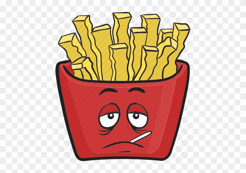 Emoji Fast Food French - Cartoon French Fry #1360815