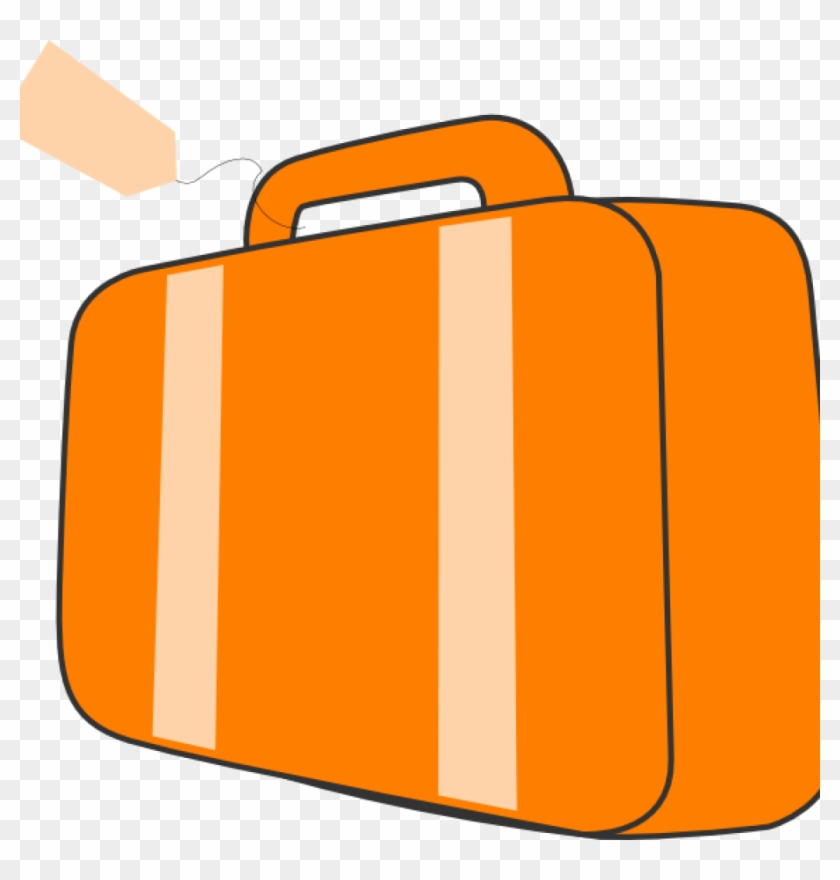 Suit Case Clip Art Suitcase Orange Clip Art At Clker - Clip Art #1361067