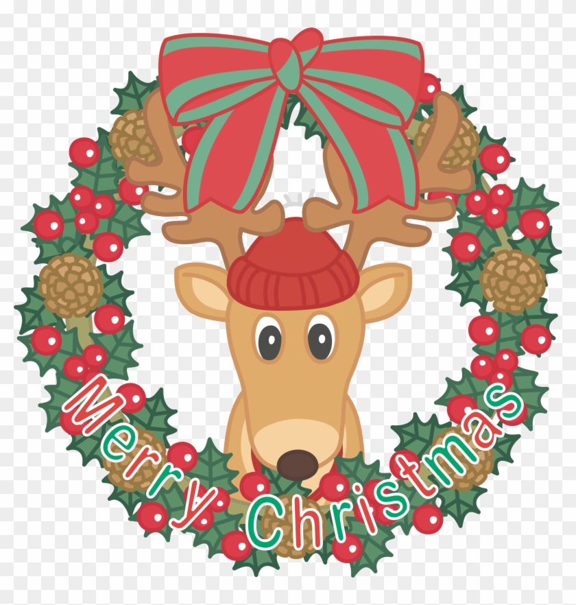 By Oksmith イラスト クリスマス リース Free Transparent Png Clipart Images Download