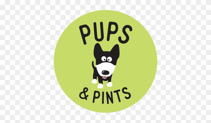 Pups And Pints Logo - Happy Dog #1361300