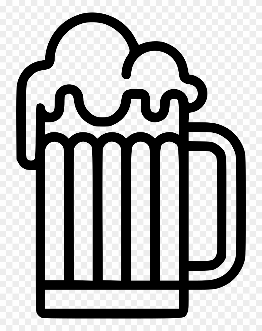 Beer Pint Svg Png Icon Free Download - Beer Mug Outline #1361302